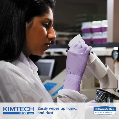 Miniatura 6 de Kimtech 34120 KIMWIPES Limpiaparabrisas delicados, 1 capa, 4 2/5 x 8 2/5, 280/caja, 30 cajas/cartón
