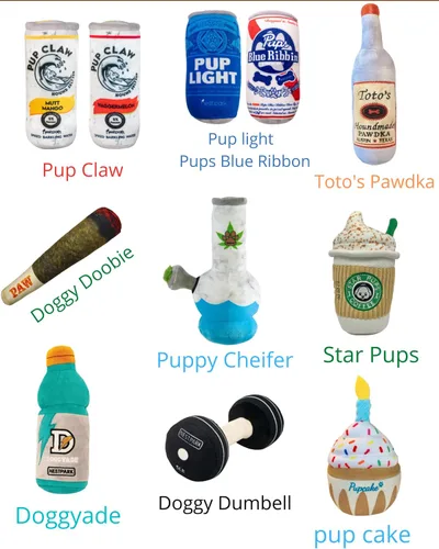 Miniatura 7 de Nestpark Chill Pup - Juguete divertido para perro, juguete de peluche parodia chirriante y arrugado para perros