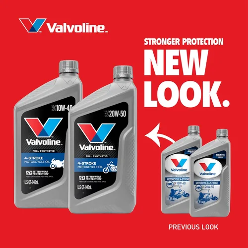 Miniatura 3 de Valvoline Aceite de motor sintético completo de 4 tiempos para motocicleta 10W-40, 1 cuarto de galón