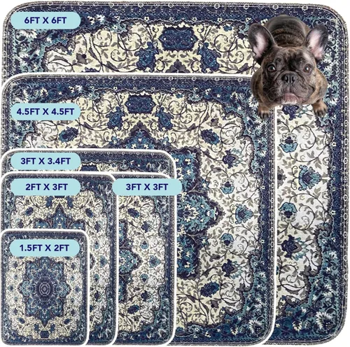 Miniatura 2 de PUPIBOO Almohadillas lavables para orina para perros y gatos – Almohadillas de entrenamiento reutilizables súper absorbentes para cachorros – 100%