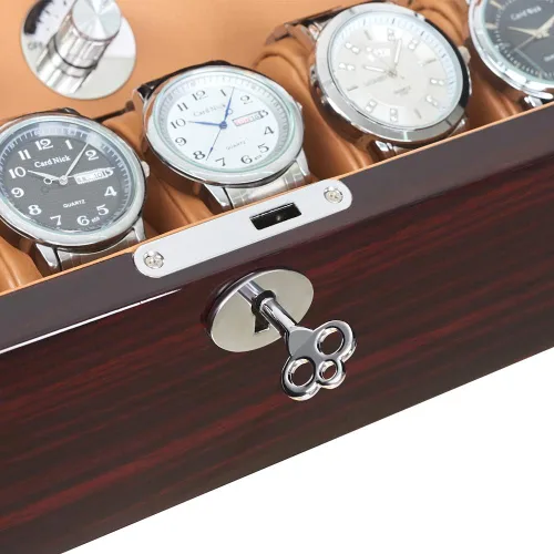Miniatura 8 de JQUEEN 4 bobinas automáticas de reloj con 6 cajas de almacenamiento