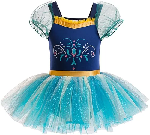 Miniatura 42 de MYRISAM - Maillots de princesa para niñas, tutú de ballet, vestido de bailarina con falda, para cumpleaños, fiesta elegante, disfraces de Halloween