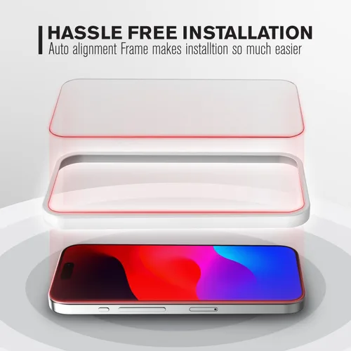 Miniatura 3 de VENA Protector de pantalla de vidrio templado ultra transparente HD compatible con Apple iPhone 15 Pro Max (6.7 pulgadas) – 3 paquetes