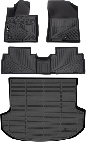 Miniatura 140 de Tapetes de piso para todo clima y forro de carga con respaldo para Chevrolet Suburban de 7 asientos 2021-2025 / GMC Yukon XL de 7 asientos