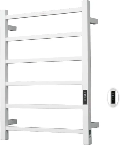 Miniatura 22 de Toalleros térmicos para baño, calentadores eléctricos de toallas para montar en la pared con temporizador y control de temperatura, calentador