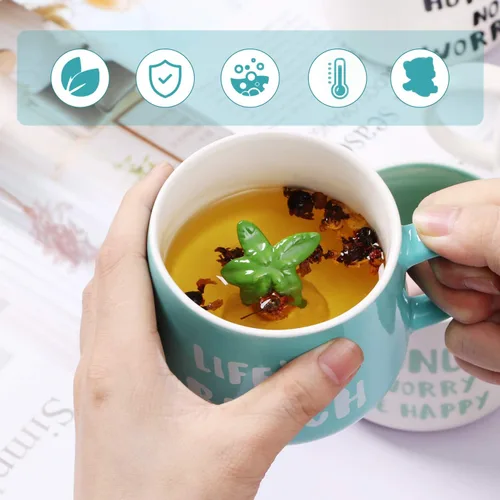 Miniatura 4 de Taza de café 3D con animal de alpaca en el interior, linda figura de cerámica hecha a mano de 12 oz, sorpresa de Navidad, cumpleaños y día