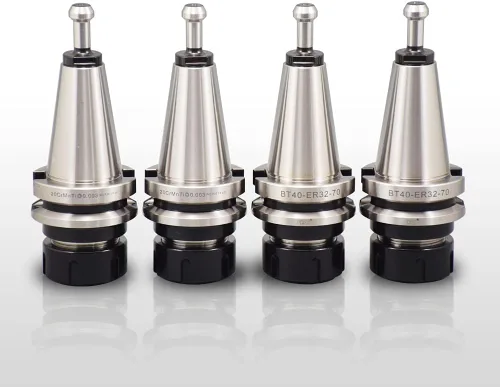 US Stock 4 piezas de precisión equilibrada BT40-ER32-70 portaherramientas G2.5/25000 RPM BT40 Perillas de retención ER32 tuercas de pinza incluidas