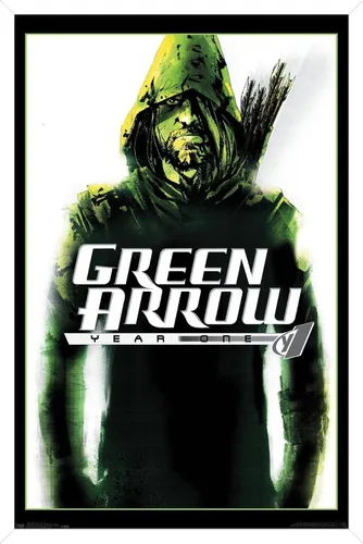 Miniatura 14 de Trends International DC Comics - Póster de pared con diseño de flecha verde, año uno, 14.725 x 22.375 pulgadas, versión enmarcada de madera