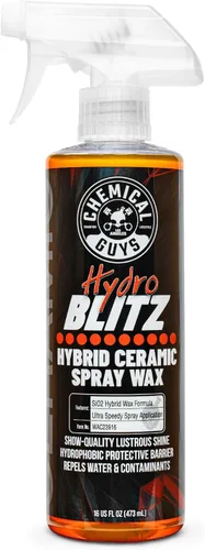 Chemical Guys HydroBlitz Cera de revestimiento cerámico en aerosol con cera de carnauba - Fórmula de aerosol de cera híbrida para autos, camiones,