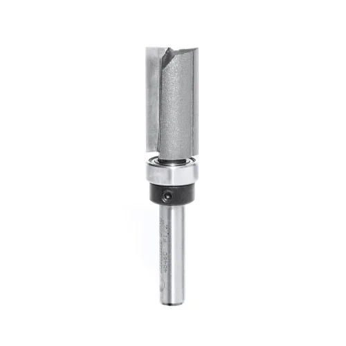 Miniatura 4 de Amana Tool 45460-3US Broca de enrutador con punta de carburo, plantilla de inmersión de recorte uniforme, ángulo de corte superior, 1/2 pulg.