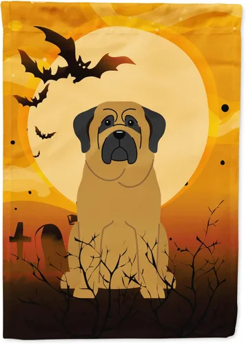 Miniatura 93 de Caroline's Treasures BB4307GF - Bandera de Halloween Airedale para jardín, bandera decorativa para patio exterior, obras de arte de patio, macizos