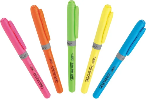 Miniatura 3 de BIC Brite Liner Grip - Resaltador de agarre punta de cincel colores surtidos 5