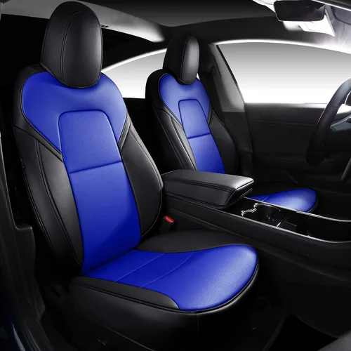 Miniatura 9 de Funda INCH EMPIRE para asiento de coche, ajuste personalizado para Tesla Model 3, protector de cojín de asiento de cuero sintético para 2017 2018