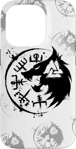 Miniatura 16 de iPhone 14 Plus Fenrir Wolf Fenris-Wolf - Viking Vegvisir Valknut Case