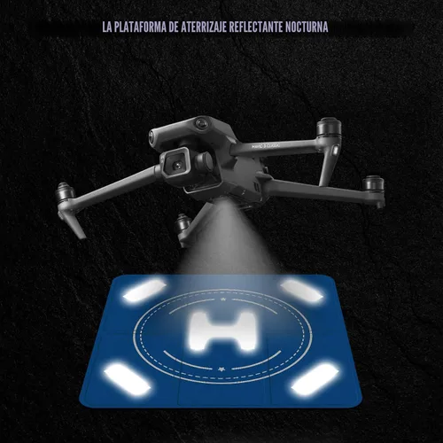 Miniatura 7 de FPVtosky Almohadilla de aterrizaje de dron reflectante nocturna, almohadilla de aterrizaje impermeable de doble cara de plegado rápido