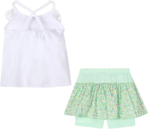 Miniatura 34 de LittleSpring Conjunto de verano para niñas con camiseta sin mangas y pantalones cortos florales