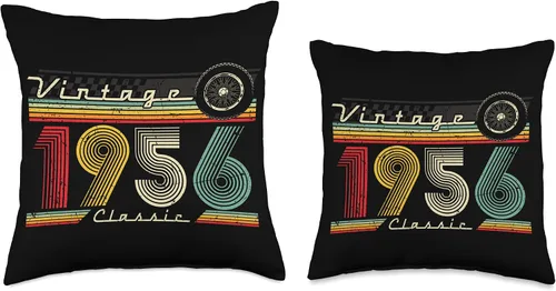 Miniatura 3 de 1956 vintage birthday retro Limited Edition men woman gift Throw Pillow