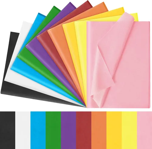 120 hojas de papel de seda de color de 20 x 14 pulgadas para envolver bolsas de regalo, papel de seda artístico a granel para bodas, fiestas de
