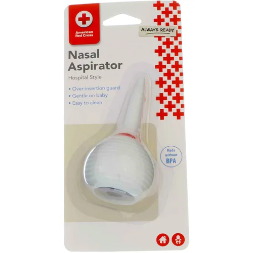 The First Years Aspirador nasal estilo hospital de la Cruz Roja Americana - 2 unidades