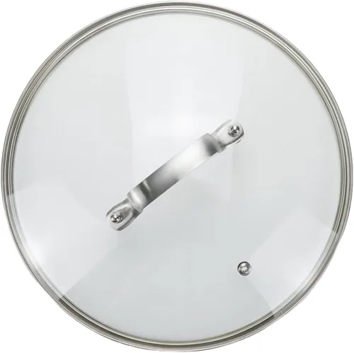 Miniatura 14 de Tapa de olla de vidrio transparente de 8 pulgadas para funda de repuesto para sartén Con mango de puente de arco de acero inoxidable plateado