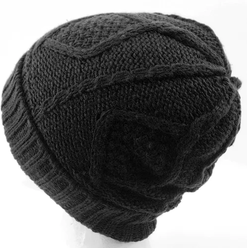 Miniatura 2 de Gorro para hombres y mujeres invierno cálido Gorros Tejer Slouchy grueso cráneo tapa