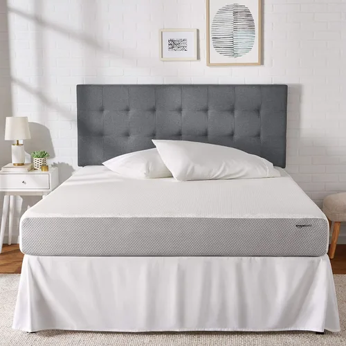 Miniatura 11 de Amazon Basics Colchón de espuma viscoelástica, sensación suave y mullida, 6 pulgadas, individual, blanco/gris