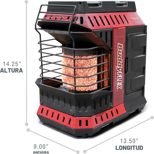 Miniatura 4 de Mr. Heater MH11BFLEX Buddy Flex Heater, rojo