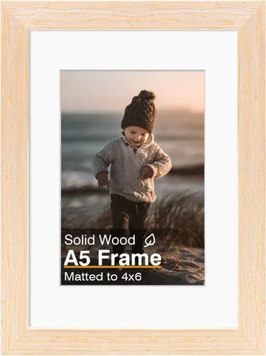Miniatura 153 de KINLINK 3.5x5 Picture Frame, Ash Black Solid Wood Frame with Plexiglass for Table Top and Wall Mounting, Photo Frame for Horizontal or Vertical