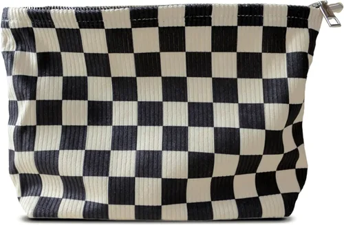 Miniatura 38 de HAPPYHEIDI Bolsa de maquillaje estética para mujer con compartimento para accesorios con cremallera para cosméticos, viajes, organizador de bolsos