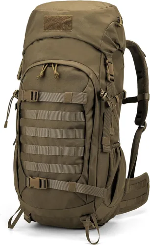 Miniatura 10 de Mardingtop Mochila de senderismo de 50 litros, mochila de mochilero con cubierta de lluvia para senderismo, mochilero, rucking, camping