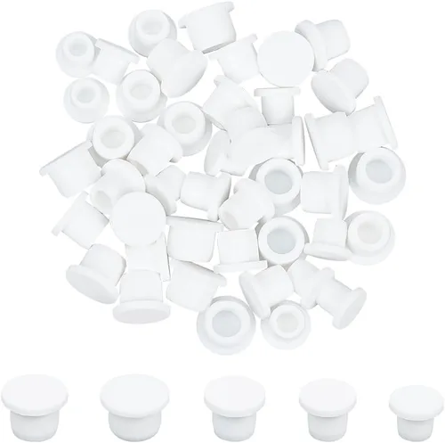 GORGECRAFT 50 tapones de goma de silicona para salero y pimentero de 5 tamaños, 0.394 in, 0.433 in, 0.472 in, 0.512 in, 0.551 in de diámetro,