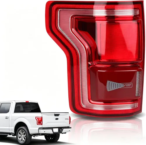 Conjunto de luz trasera LED compatible con Ford F150 Raptor Lariat Limited Platinum King Ranch 2015 2016 2017 Lado izquierdo del conductor Luz
