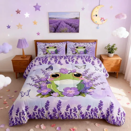 Miniatura 35 de Manfei - Juego de edredón para amantes de la gimnasia y la danza, tamaño individual, juego de ropa de cama romántica con diseño de cielo estrellado