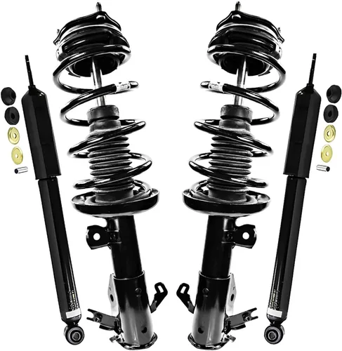 Miniatura 103 de Detroit Axle - Puntales y Amortiguadores para Chevy Traverse Buick Enclave GMC Acadia Saturn Outlook 2007-2012, 2 puntales delanteros con resorte