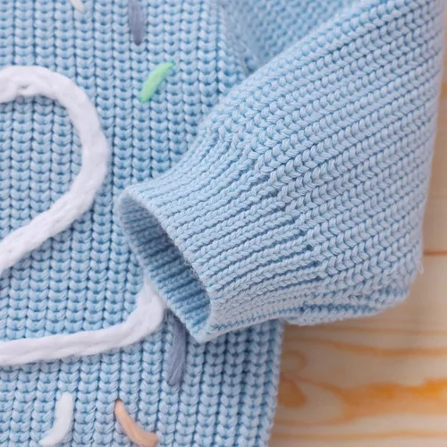 Miniatura 55 de Suéter de primer cumpleaños para bebés y niñas de un año de edad, sesión de fotos, otoño e invierno