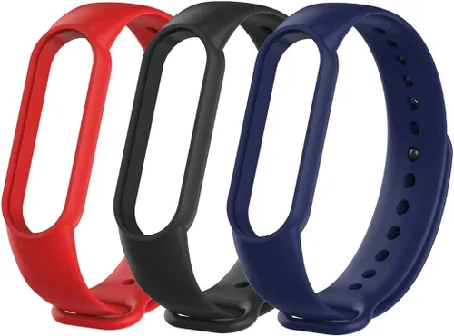 Miniatura 6 de Senter Correa de reloj de silicona suave Banda de repuesto para Xiaomi Mi Band 5 y Mi Band 6 Smart Watch Azul oscuro