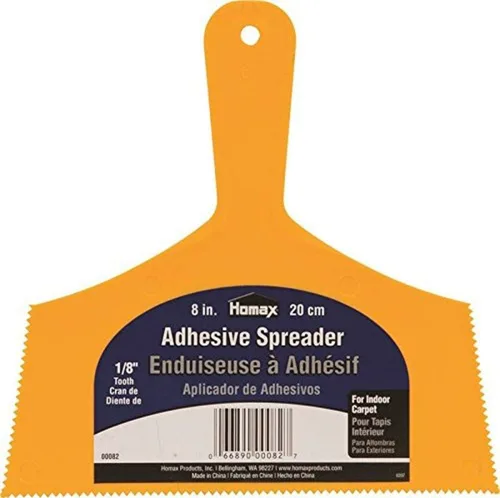 Miniatura 14 de Homax Esparcidor adhesivo, 8 pulgadas, diente de 3/16 pulgadas, esparcidor de pisos de madera dura, naranja