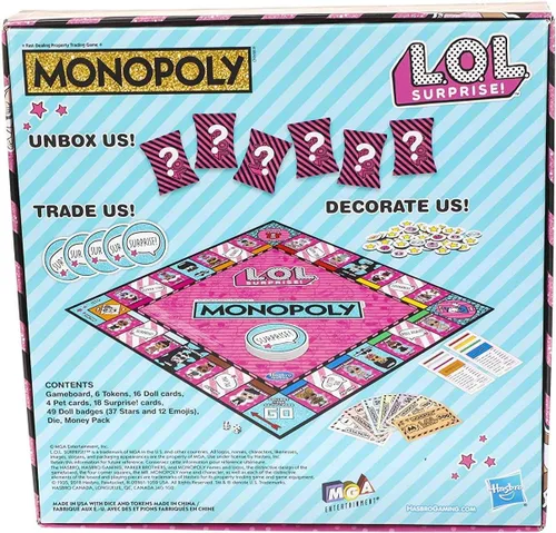 Miniatura 2 de Monopoly Game: L.O.L. Surprise Edition Juego de mesa para niños a partir de 8 años