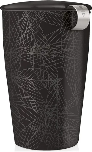 Miniatura 10 de Tea Forté KATI taza de cerámica con infusor de té y tapa. Infusor de té en hebras, diseño de flor de loto Lotus Blossom
