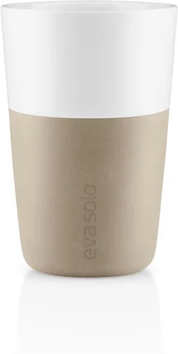Miniatura 3 de Eva Solo 2 Tazas Tumbler de Espresso Tazas de Café Tumbler de Porcelana de 3 oz con Agarre Recubierto de Silicona Diseño Danés, Funcionalidad