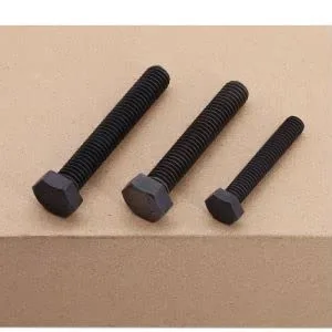 Miniatura 5 de M8-0.049 x 0.630 in (20 piezas) Perno de cabeza hexagonal negra, grado 12.9 Perno hexagonal de acero de aleación de rosca completa, DIN933