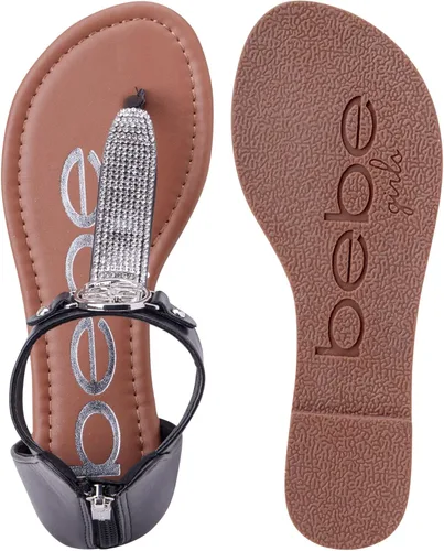 Miniatura 5 de bebe Girls' Sandals Rhinestone Studded Gladiator Sandals with Medallion (Little KidBig Kid)
