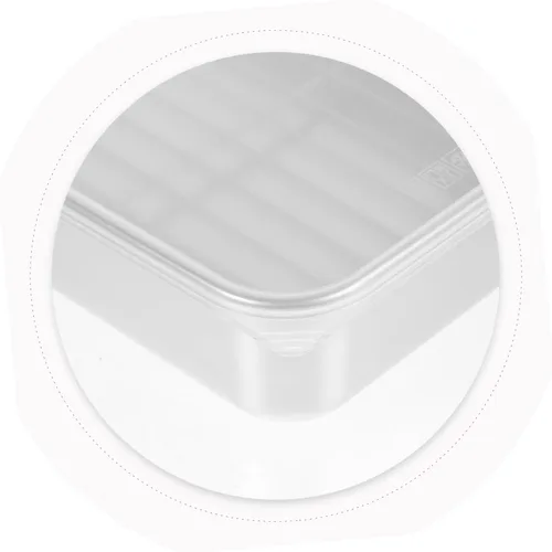 Miniatura 6 de YARNOW Refrigerador de acero inoxidable con estante de malla de 9.44 x 7.28 x 2.28 pulgadas, recipiente de almacenamiento de alimentos para una