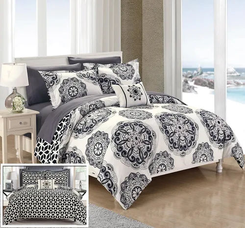 Miniatura 9 de Chic Home Barcelona - Juego de edredón reversible