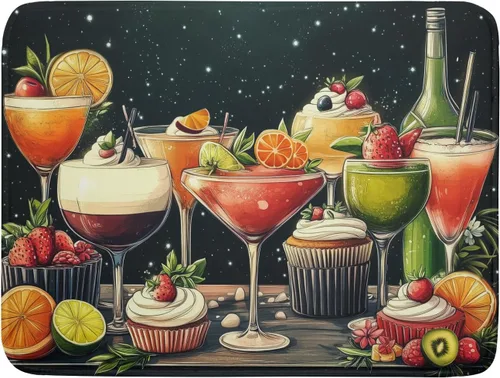 Miniatura 12 de Tapete de secado de platos de cabaña rústica, tapete escurridor de vida silvestre de oso del bosque, alce, 18 x 24 pulgadas, almohadilla escurridor