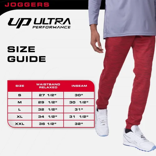 Miniatura 7 de Ultra Performance 3 Pack Mens Joggers Mens Athletic Sweatpants with Pockets for Men, Small - 5X