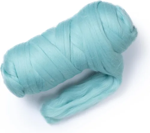 Miniatura 30 de Lana natural coloreada, 1 libra La mejor lana para fieltro de aguja, fieltro húmedo, manualidades y hilado. (Grafito, 1 lb)