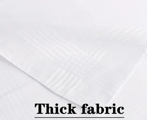 Miniatura 3 de Scotamalone Pañuelos para hombre 100% algodón suave blanco Hankie Hankerchieves