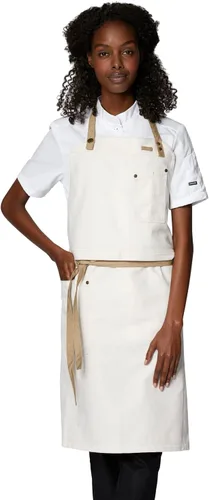 Delantal de chef profesional para hombres con correa ajustable