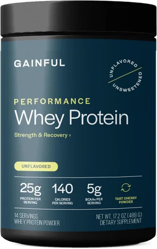 Miniatura 12 de Gainful Everyday Whey Protein en polvo, 23g de proteína por porción, sin sabor, apoya el crecimiento muscular, la recuperación y la nutrición